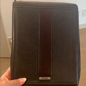 Authentic Burberry brown leather IPad case